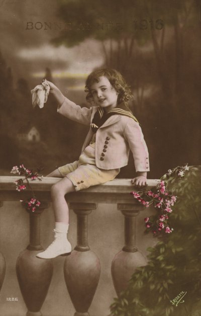 Nytårskort, 1916 af French Photographer