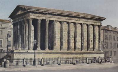 Nimes, Maison Carree (Museum of Antiquities), Ensemble S O af French Photographer
