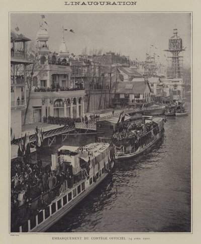 Åbning af Exposition Universelle 1900, Paris (s/h foto) af French Photographer
