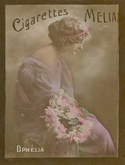 Ophelia, pige, der spiller Shakespear-karakter af French Photographer