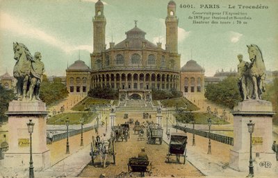 Palais du Trocadero, Paris, begyndelsen af det 20. århundrede (postkort) af French Photographer