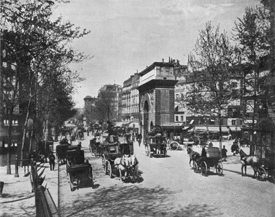 Paris - Porte Saint-Martin (s/h foto) af French Photographer