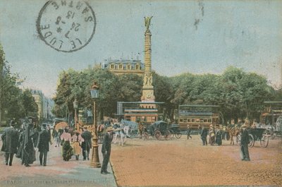 Paris - Pont au Change og Place du Chatelet. Postkort sendt i 1913. af French Photographer