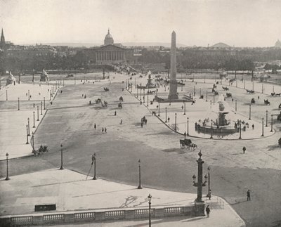 Paris: En sydlig udsigt over Place de la Concorde (s/h foto) af French Photographer