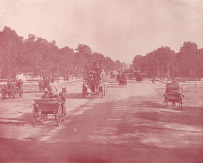 Paris: Avenue Champs Elysees (s/h foto) af French Photographer