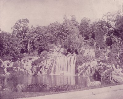 Paris: Grand Cascade i Bois de Boulogne (s/h foto) af French Photographer