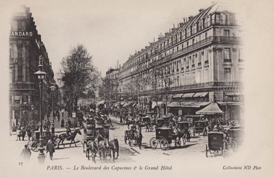 Paris, Boulevard Des Capucines, Grand Hotel af French Photographer