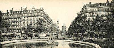 Paris, Pantheon og Soufflot Street, Pantheon og Soufflot Street af French Photographer