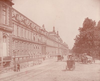 Paris: Louvre-paladset og Tuilerierne, South Side (s/h-billede) af French Photographer