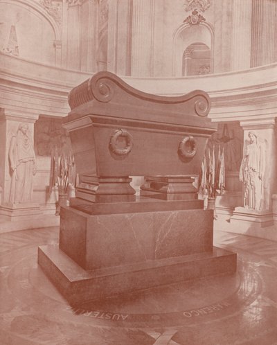 Paris: Sarkofag og Napoleons grav (s/h foto) af French Photographer