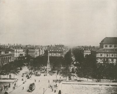 Paris: The Place du Chatelet (s/h foto) af French Photographer