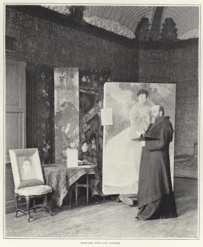 Paul-Albert Besnard i sit værksted af French Photographer