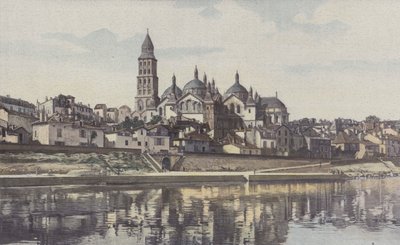 Perigueux, Saint-Front Cathedral, Udsigt taget fra øens venstre bred af French Photographer