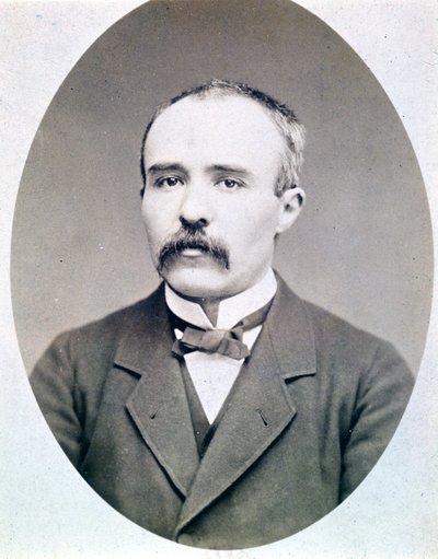 Fotografi af Georges Clémenceau ung (1841 - 1929) omkring 1870 - 1880. af French Photographer