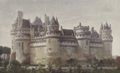 Pierrefonds, Chateau (udsigt taget fra Villers-Cotterets-vejen) af French Photographer