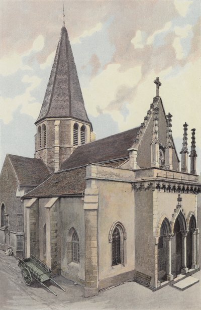 Plombieres-les-Dijon, Kirke, Sammen N O af French Photographer