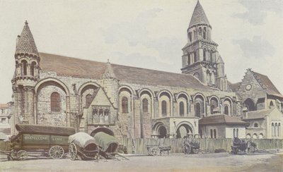 Poitiers, Notre-Dame-la-Grande Kirke, S sidefacade af French Photographer