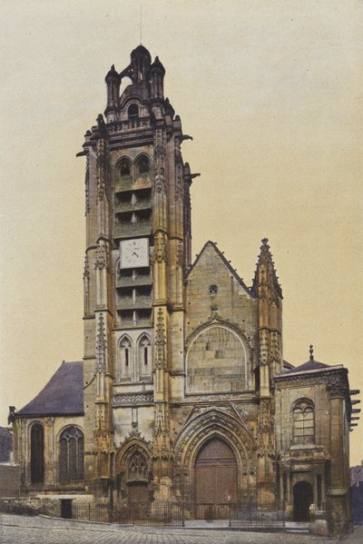 Pontoise, Saint-Maclou Kirke, Facade af French Photographer