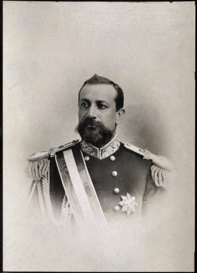 Portræt af Albert I af Monaco (1848-1922), Prins af Monaco. af French Photographer