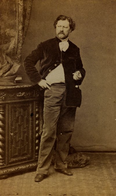 Portræt af Alexandre Bida (s/h foto) af French Photographer