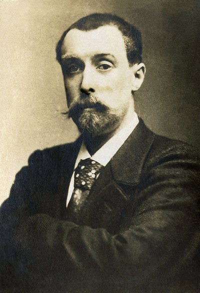 Portræt af Alphonse Allais (1854-1905), fransk journalist, komiker og digter. af French Photographer