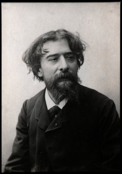 Portræt af Alphonse Daudet (1840-1897), fransk forfatter. af French Photographer