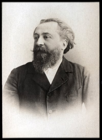 Portræt af Catulle Mendes (1841-1909), fransk digter. af French Photographer