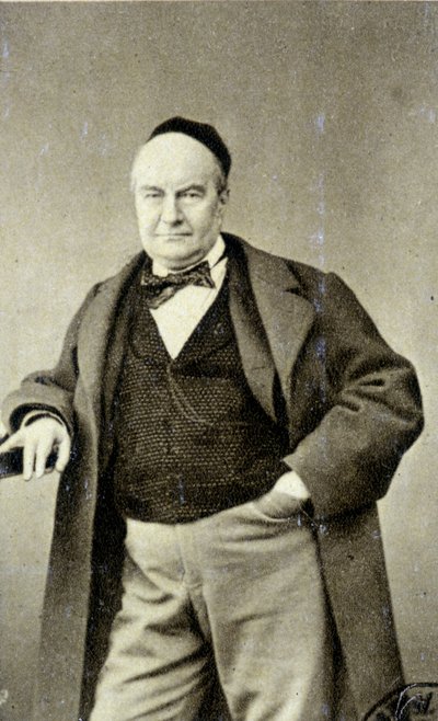 Portræt af Charles Augustin Sainte Beuve (1804 - 1869) (Sainte-Beuve), forfatter, journalist og litteraturkritiker. af French Photographer