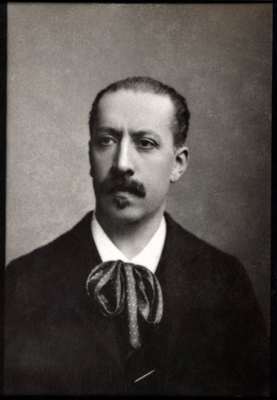 Portræt af Charles Marie Jean Albert Widor (1844-1937), fransk organist, komponist og lærer. af French Photographer