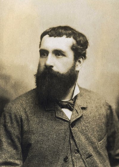 Portræt af Claude Monet (1840-1926), fransk maler. af French Photographer