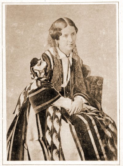 Portræt af Elisabeth Felix kaldet Mademoiselle Rachel i 1851, fransk tragedier (1821 - 1858) af French Photographer