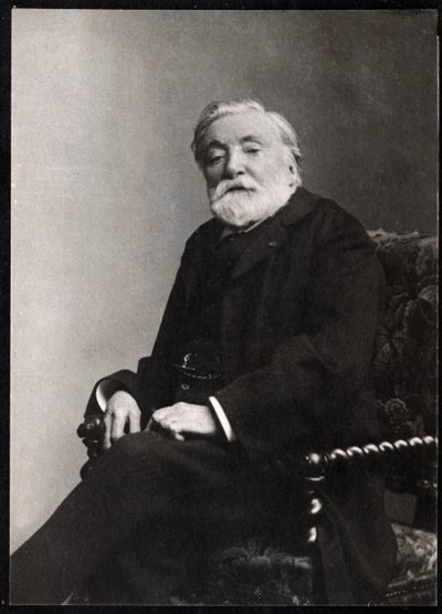 Portræt af Etienne Charles Henri, viscount of Bornier (1825-1901), fransk digter og dramatiker. af French Photographer