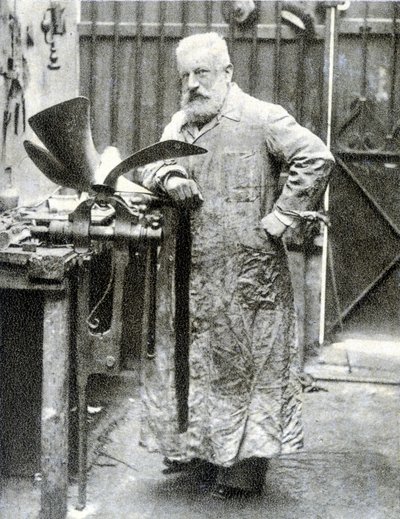 Portræt af Fernand Forest (1851 - 1914), fransk opfinder (motor, autodele...) - fotografering af French Photographer