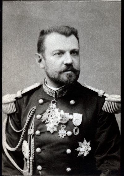Portrait of Henri Joseph Brugere (1841-1918), French general. af French Photographer