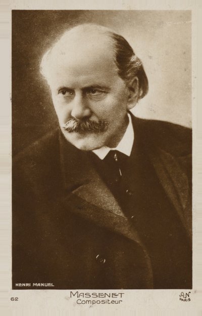 Portræt af Jules Massenet af French Photographer