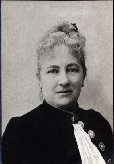 Portræt af Juliette Adam (1836-1936), fransk forfatter og feminist. af French Photographer
