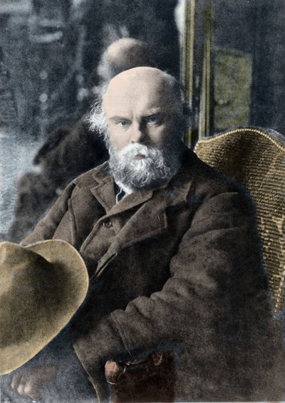 Portræt af digteren Paul Verlaine (1844-1896) af French Photographer