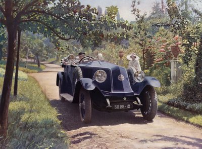 Renault, Torpedo "Sport", 40 HK 6 cyklinder (farvefoto) af French Photographer