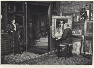 Rose Caron får sit portræt malet af Leon Bonnat af French Photographer