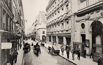 Rue de Provence, Paris (s/h-billede) af French Photographer