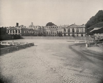 Ruinerne af Palace of St Cloud (s/h foto) af French Photographer