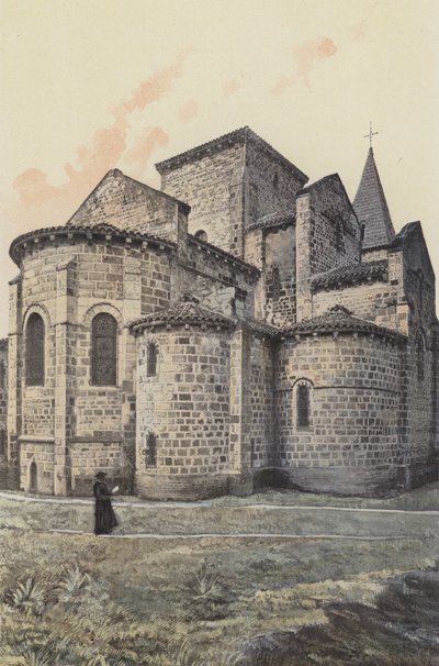 Saint-Desire, kirke, labside af French Photographer