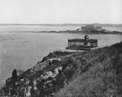 Saint-Malo - Chateaubbiands grav (s/h-billede) af French Photographer