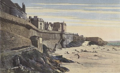 Saint-Malo, voldene, vestlige del (1200-tallet) af French Photographer