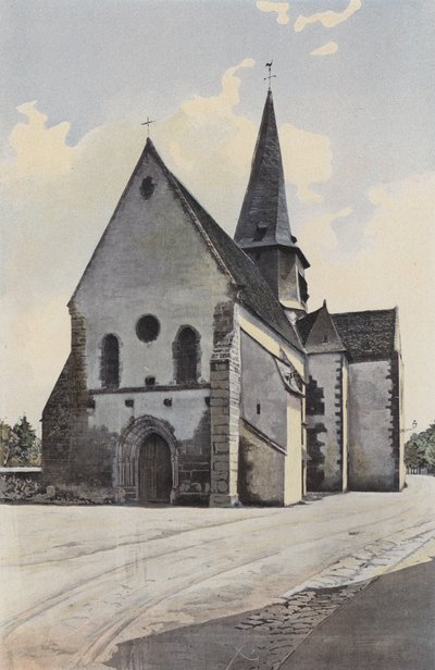 Saint-Outrille, Kirke, Sammen S O af French Photographer