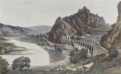 Saint-Paul-en-Cornillon, Udsigt over Cornillon-klippen af French Photographer