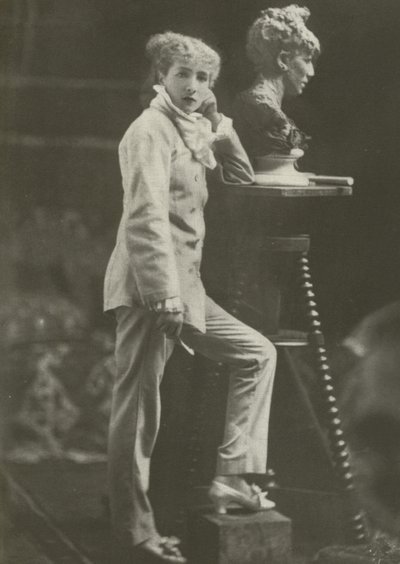 Sarah Bernhardt, i 1869 (s/h foto) af French Photographer