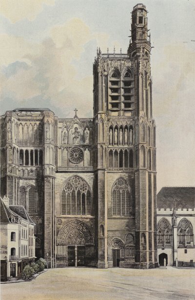 Sens, Cathedrale, Facade O af French Photographer