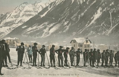 Skiinstruktører hos Chamonix (farvefoto) af French Photographer