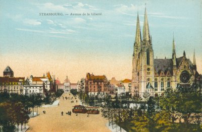 Strasbourg: Avenue de la Liberte (farvefoto) af French Photographer